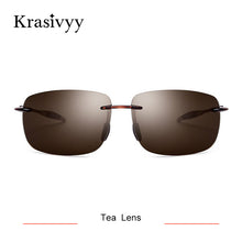 Load image into Gallery viewer, Krasivyy BRAND 2023 TR90 Rimless Sunglasses Men  Nylon Lens Square Driving Sun Glasses Oculos De So