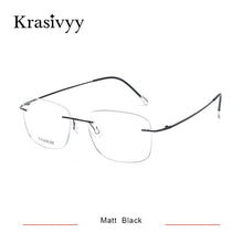 Load image into Gallery viewer, Krasivyy Classic Pure Titanium Rimless Glasses Frame Men Optical Prescription Eyewear Ultralight Frameless Eyeglasses for Men