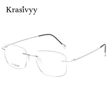 Load image into Gallery viewer, Krasivyy Classic Pure Titanium Rimless Glasses Frame Men Optical Prescription Eyewear Ultralight Frameless Eyeglasses for Men