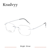 Load image into Gallery viewer, Krasivyy Classic Pure Titanium Rimless Glasses Frame Men Optical Prescription Eyewear Ultralight Frameless Eyeglasses for Men