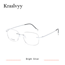 Load image into Gallery viewer, Krasivyy Classic Pure Titanium Rimless Glasses Frame Men Optical Prescription Eyewear Ultralight Frameless Eyeglasses for Men