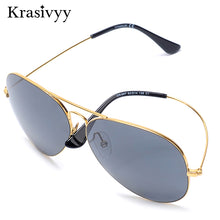 Load image into Gallery viewer, Krasivyy Classic Pure Titanium Sunglasses Men Brand Design Nylon Lens Ultralight Aviation Sun Glasses Women Oculos De Sol