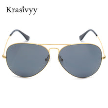 Load image into Gallery viewer, Krasivyy Classic Pure Titanium Sunglasses Men Brand Design Nylon Lens Ultralight Aviation Sun Glasses Women Oculos De Sol