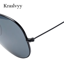 Load image into Gallery viewer, Krasivyy Classic Pure Titanium Sunglasses Men Brand Design Nylon Lens Ultralight Aviation Sun Glasses Women Oculos De Sol