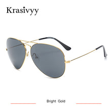 Load image into Gallery viewer, Krasivyy Classic Pure Titanium Sunglasses Men Brand Design Nylon Lens Ultralight Aviation Sun Glasses Women Oculos De Sol