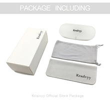 Load image into Gallery viewer, Krasivyy Half Frame Glasses Men  Carbon Fiber Square Optical Prescription Eyeglasses Women 2023 Myopia Eyewear Frame