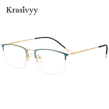 Load image into Gallery viewer, Krasivyy  Pure Titanium Glasses Frame Men Square Myopia Prescription Eyeglasses 2023 Male Full-Rim Optical Korean Eyewear