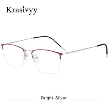 Load image into Gallery viewer, Krasivyy  Pure Titanium Glasses Frame Men Square Myopia Prescription Eyeglasses 2023 Male Full-Rim Optical Korean Eyewear