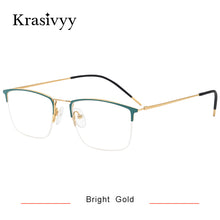 Load image into Gallery viewer, Krasivyy  Pure Titanium Glasses Frame Men Square Myopia Prescription Eyeglasses 2023 Male Full-Rim Optical Korean Eyewear