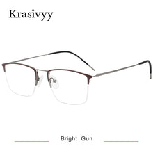 Load image into Gallery viewer, Krasivyy  Pure Titanium Glasses Frame Men Square Myopia Prescription Eyeglasses 2023 Male Full-Rim Optical Korean Eyewear