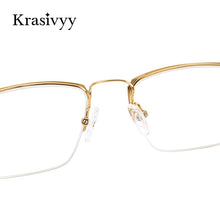 Load image into Gallery viewer, Krasivyy  Pure Titanium Glasses Frame Men Square Myopia Prescription Eyeglasses 2023 Male Full-Rim Optical Korean Eyewear