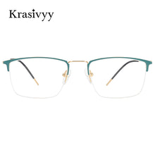 Load image into Gallery viewer, Krasivyy  Pure Titanium Glasses Frame Men Square Myopia Prescription Eyeglasses 2023 Male Full-Rim Optical Korean Eyewear