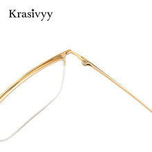 Load image into Gallery viewer, Krasivyy  Pure Titanium Glasses Frame Men Square Myopia Prescription Eyeglasses 2023 Male Full-Rim Optical Korean Eyewear