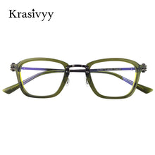 Load image into Gallery viewer, Krasivyy  Titanium Glasses Frame Men Optical Myopia Prescription Acetate Eyeglasses Frame Women 2023 Brand Eyewear