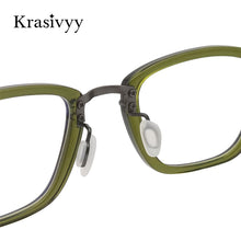 Load image into Gallery viewer, Krasivyy  Titanium Glasses Frame Men Optical Myopia Prescription Acetate Eyeglasses Frame Women 2023 Brand Eyewear