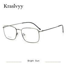 Load image into Gallery viewer, Krasivyy Pure Titanium Glasses Frame Men Brand Designer Myopia Optical Prescription Eyewear Males Full Frame Square Eyeglasses