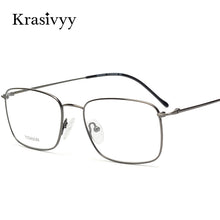 Load image into Gallery viewer, Krasivyy Pure Titanium Glasses Frame Men Brand Designer Myopia Optical Prescription Eyewear Males Full Frame Square Eyeglasses