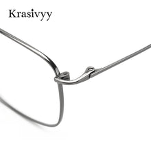 Load image into Gallery viewer, Krasivyy Pure Titanium Glasses Frame Men Brand Designer Myopia Optical Prescription Eyewear Males Full Frame Square Eyeglasses