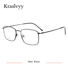 Load image into Gallery viewer, Krasivyy Pure Titanium Glasses Frame Men Brand Designer Myopia Optical Prescription Eyewear Males Full Frame Square Eyeglasses