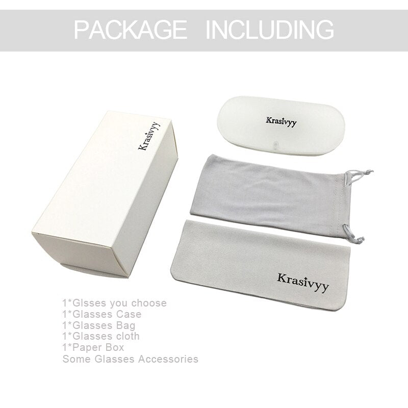 Krasivyy Pure Titanium Glasses Frame Men Brand Designer Screwless Prescription Eyeglasses Women Rimless Square Optical Eyewear