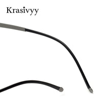 Load image into Gallery viewer, Krasivyy Pure Titanium Glasses Frame Men Brand Designer Screwless Prescription Eyeglasses Women Rimless Square Optical Eyewear