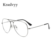 Load image into Gallery viewer, Krasivyy Pure Titanium Glasses Frame Men Classic Pilot Optical Prescription Eyeglasses Women 2023 Korean Retro Aviation Eyewear
