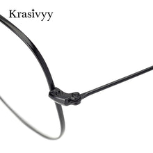 Load image into Gallery viewer, Krasivyy Pure Titanium Glasses Frame Men Classic Pilot Optical Prescription Eyeglasses Women 2023 Korean Retro Aviation Eyewear