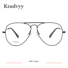 Load image into Gallery viewer, Krasivyy Pure Titanium Glasses Frame Men Classic Pilot Optical Prescription Eyeglasses Women 2023 Korean Retro Aviation Eyewear