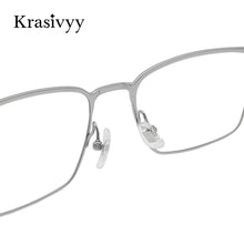 Load image into Gallery viewer, Krasivyy Pure Titanium Glasses Frame Men Korean Square Eyewear Male Classic Full-Rimless Optical Prescription Eyeglasses