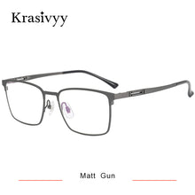 Load image into Gallery viewer, Krasivyy Pure Titanium Glasses Frame Men Korean Square Eyewear Male Classic Full-Rimless Optical Prescription Eyeglasses