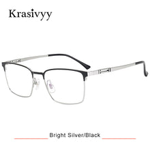 Load image into Gallery viewer, Krasivyy Pure Titanium Glasses Frame Men Korean Square Eyewear Male Classic Full-Rimless Optical Prescription Eyeglasses