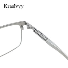 Load image into Gallery viewer, Krasivyy Pure Titanium Glasses Frame Men Korean Square Eyewear Male Classic Full-Rimless Optical Prescription Eyeglasses