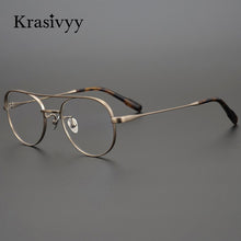Load image into Gallery viewer, Krasivyy Pure Titanium Glasses Frame Men Retro Pilot Myopia Optical Prescription Eyeglasses Frames 2023 Women Vintage Eyewear