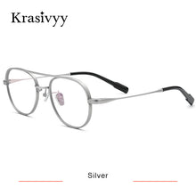 Load image into Gallery viewer, Krasivyy Pure Titanium Glasses Frame Men Retro Pilot Myopia Optical Prescription Eyeglasses Frames 2023 Women Vintage Eyewear