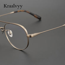 Load image into Gallery viewer, Krasivyy Pure Titanium Glasses Frame Men Retro Pilot Myopia Optical Prescription Eyeglasses Frames 2023 Women Vintage Eyewear