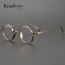 Load image into Gallery viewer, Krasivyy Pure Titanium Glasses Frame Men Retro Round Prescription Eyeglasses Women 2023 Vintage Myopia Optical Eyewear