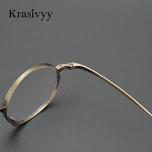 Load image into Gallery viewer, Krasivyy Pure Titanium Glasses Frame Men Retro Round Prescription Eyeglasses Women 2023 Vintage Myopia Optical Eyewear