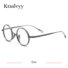 Load image into Gallery viewer, Krasivyy Pure Titanium Glasses Frame Men Retro Round Prescription Eyeglasses Women 2023 Vintage Myopia Optical Eyewear