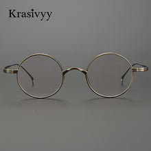 Load image into Gallery viewer, Krasivyy Pure Titanium Glasses Frame Men Retro Round Prescription Eyeglasses Women 2023 Vintage Myopia Optical Eyewear