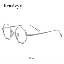 Load image into Gallery viewer, Krasivyy Pure Titanium Glasses Frame Men Retro Round Prescription Eyeglasses Women 2023 Vintage Myopia Optical Eyewear