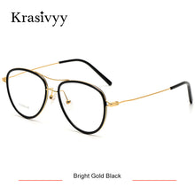 Load image into Gallery viewer, Krasivyy Pure Titanium Glasses Frame Men Ultralight Myopia Optical Prescription Eyewear Classic Pilot Women Eyeglasses Frames