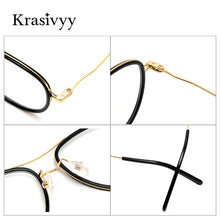 Load image into Gallery viewer, Krasivyy Pure Titanium Glasses Frame Men Ultralight Myopia Optical Prescription Eyewear Classic Pilot Women Eyeglasses Frames