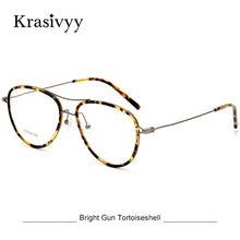 Load image into Gallery viewer, Krasivyy Pure Titanium Glasses Frame Men Ultralight Myopia Optical Prescription Eyewear Classic Pilot Women Eyeglasses Frames