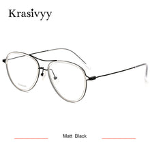 Load image into Gallery viewer, Krasivyy Pure Titanium Glasses Frame Men Ultralight Myopia Optical Prescription Eyewear Classic Pilot Women Eyeglasses Frames