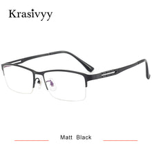 Load image into Gallery viewer, Krasivyy Pure Titanium Glasses Men Ultralight Spring Design Prescription Eyeglasses Male Korean Square Optical Eyewear Frame