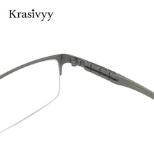 Load image into Gallery viewer, Krasivyy Pure Titanium Glasses Men Ultralight Spring Design Prescription Eyeglasses Male Korean Square Optical Eyewear Frame