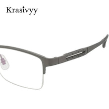 Load image into Gallery viewer, Krasivyy Pure Titanium Glasses Men Ultralight Spring Design Prescription Eyeglasses Male Korean Square Optical Eyewear Frame
