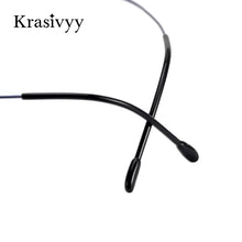 Load image into Gallery viewer, Krasivyy Pure Titanium Rimless Glasses Frame Women Ultralight Myopia Optical Prescription Eyewear Men Hexagon shapes Eyeglasses