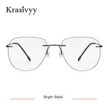 Load image into Gallery viewer, Krasivyy Rimless Glasses Frame Men Pilot Titanium Ultralight  Prescription Frameless Optical Eyeglasses Frames European Eyewear