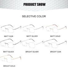 Load image into Gallery viewer, Krasivyy Rimless Glasses Frame Men Titanium Brand Ultralight Myopia Prescription Eyeglasses Women Square Optical Eyewear